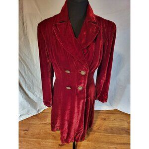 Vintage Helen Igor Seattle Crushed Velvet  Double Breasted Union Made Jacket...